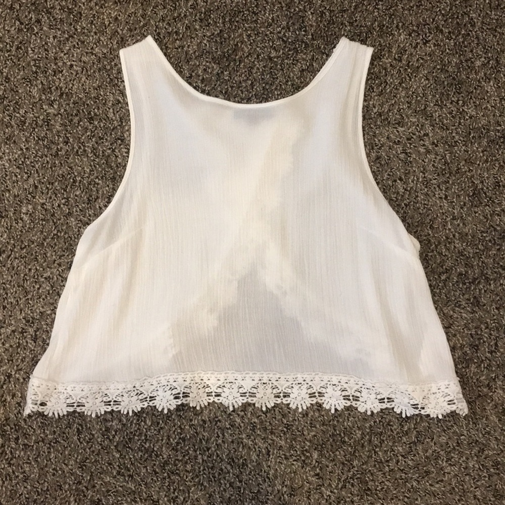 White crop top